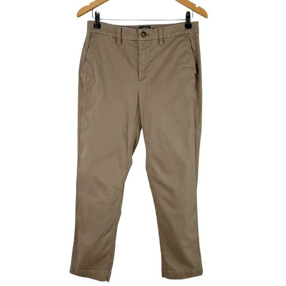 J.Crew High Rise Girlfriend Chino Pant in Camel Tan, Size 4 - Picture 2 of 12